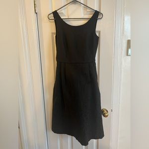 Lands End Black Fit and Flare Sleeveless A-line Dress size 2
